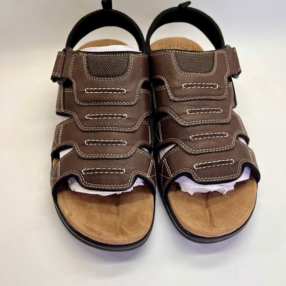 Dockers Shorewood Sandals Mens Size 10M Brown Fisherman Comfort Casual Shoes - Picture 2 of 12